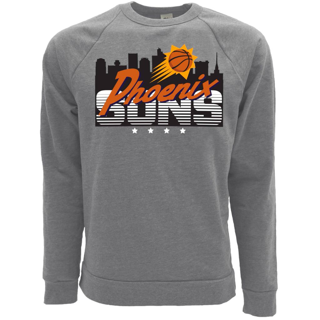 Phoenix Suns NBA Officially Licensed Tri-Blend Crewneck Sweatshirt Flyline, XX-Large