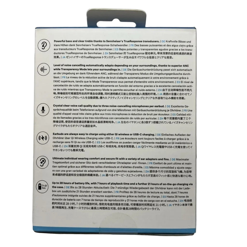 Sennheiser Momentum True Wireless 3 Bluetooth Splash Resistant Earbuds - Black