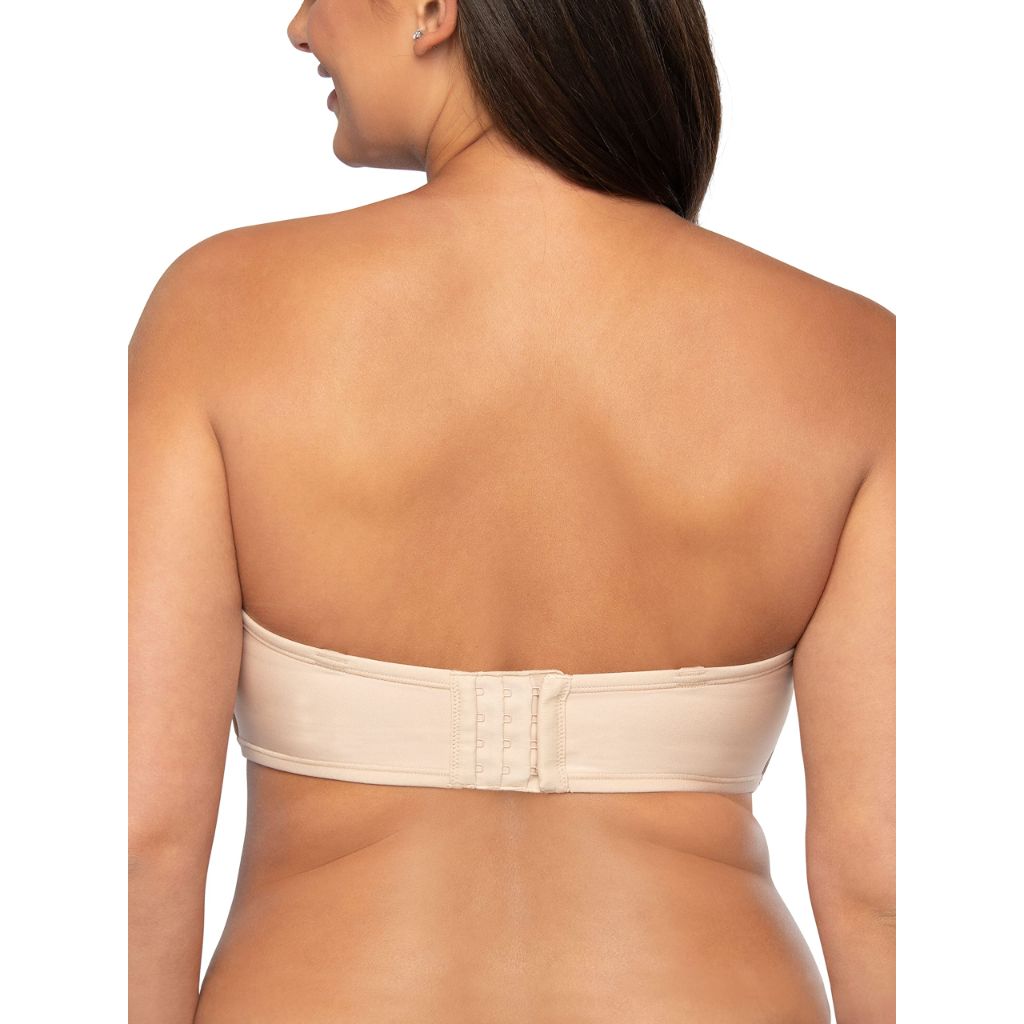 Vanity Fair Women's Beauty Back Smoothing Strapless Bra, 4-Way Stretch Fabric, Lightly Lined Cups up to H, Rose Beige