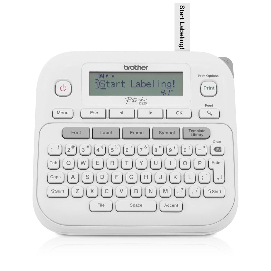 Brother P-Touch Label Maker, PTD220, Thermal, QWERTY Keyboard, (Renewed Premium)