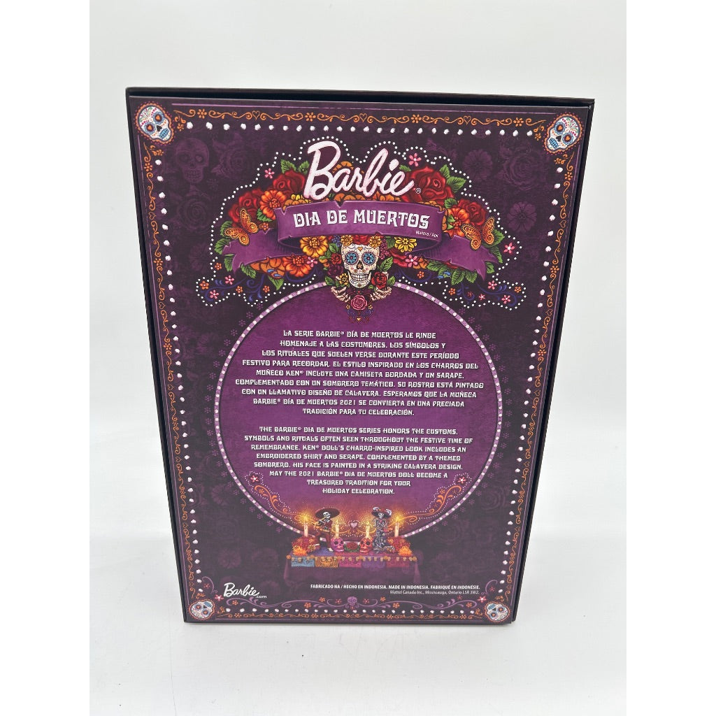 Barbie 2021 Dia De Muertos 2021 Ken Doll (12-in) Wearing Embroidered Shirt & Serape