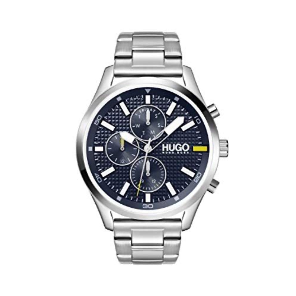 HUGO Boss #CHASE Men's Watch, 46mm, Stainless Steel Link Bracelet, Model: 1530163