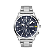 HUGO Boss #CHASE Men's Watch, 46mm, Stainless Steel Link Bracelet, Model: 1530163