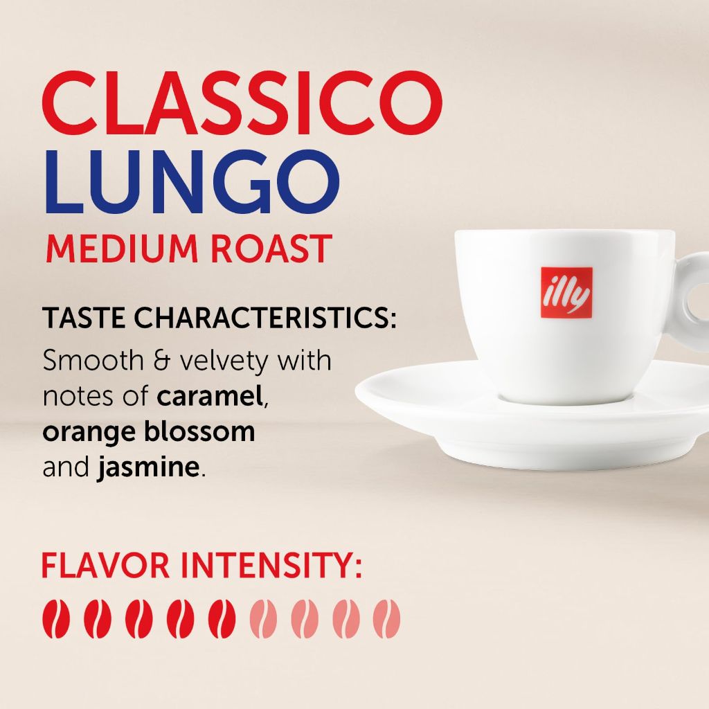 Illy Single-Serve Coffee Capsules Bold Roast Lungo  - 10 Count
