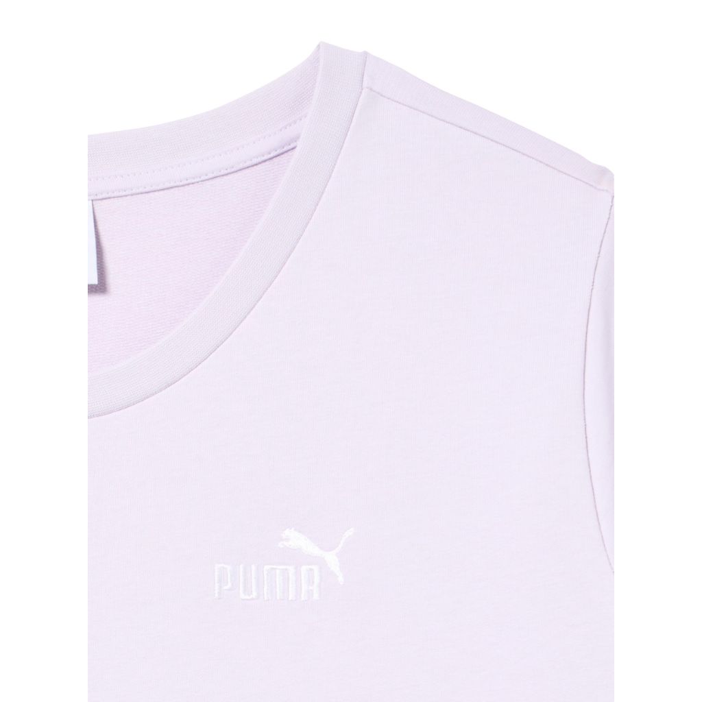 PUMA Women's Essentials Relaxed Fit T-Shirt Dress, Lilac Frost, 1X