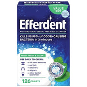 Efferdent Anti-Bacterial Dental Appliance Cleaner - 126ct