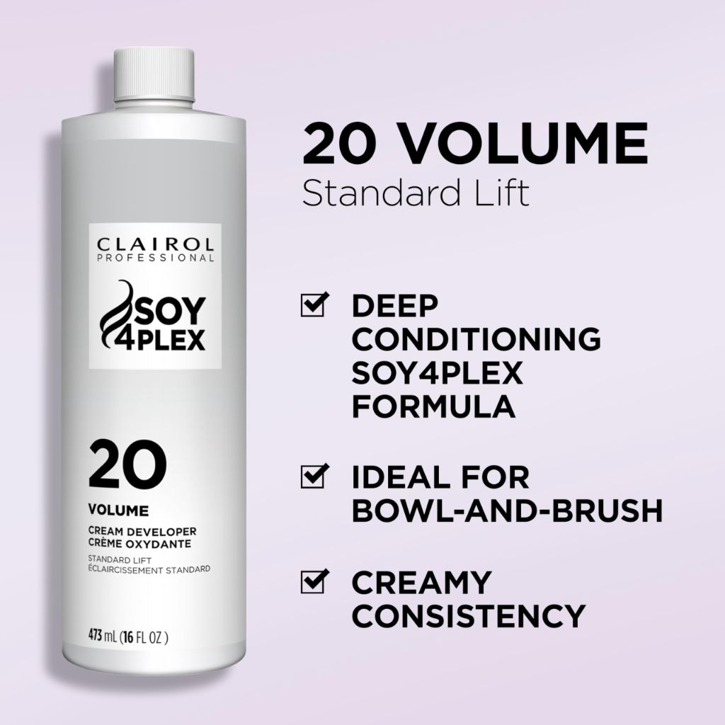 Clairol Professional Crème Permanente 20 volume Hair Developer, 16 oz. - Packaging May Vary