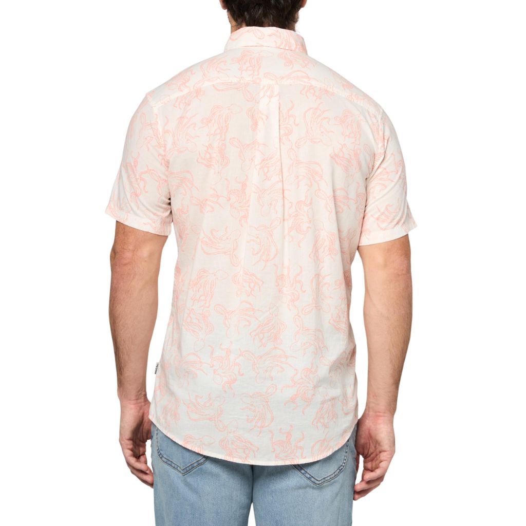 Eddie Bauer Men's Big & Tall Short Sleeve Baja Shirt, Lt Pink, 3XL