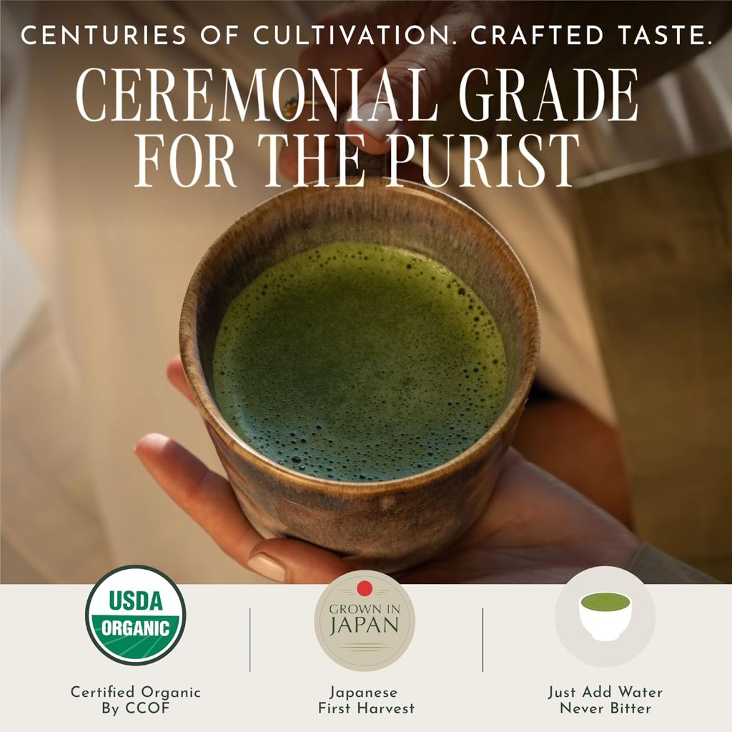 Encha Matcha - Ceremonial Grade Matcha Powder, (60g/2.12oz)