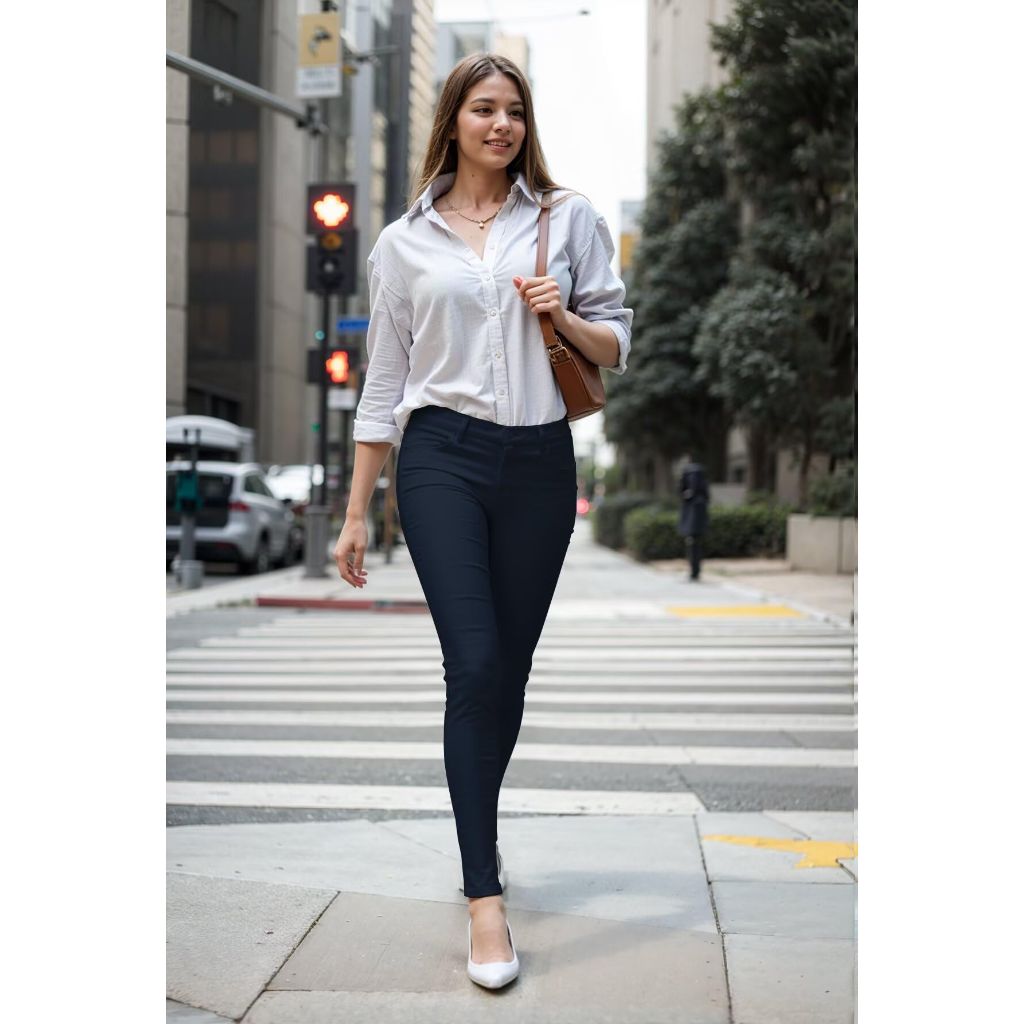 SZ S, Hybrid & Company Women's Hyper Ultra Stretch Comfy Skinny Leg | Navy