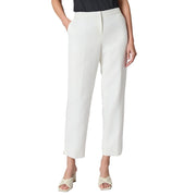 Kasper Linen Pant, Lily White, Size 8