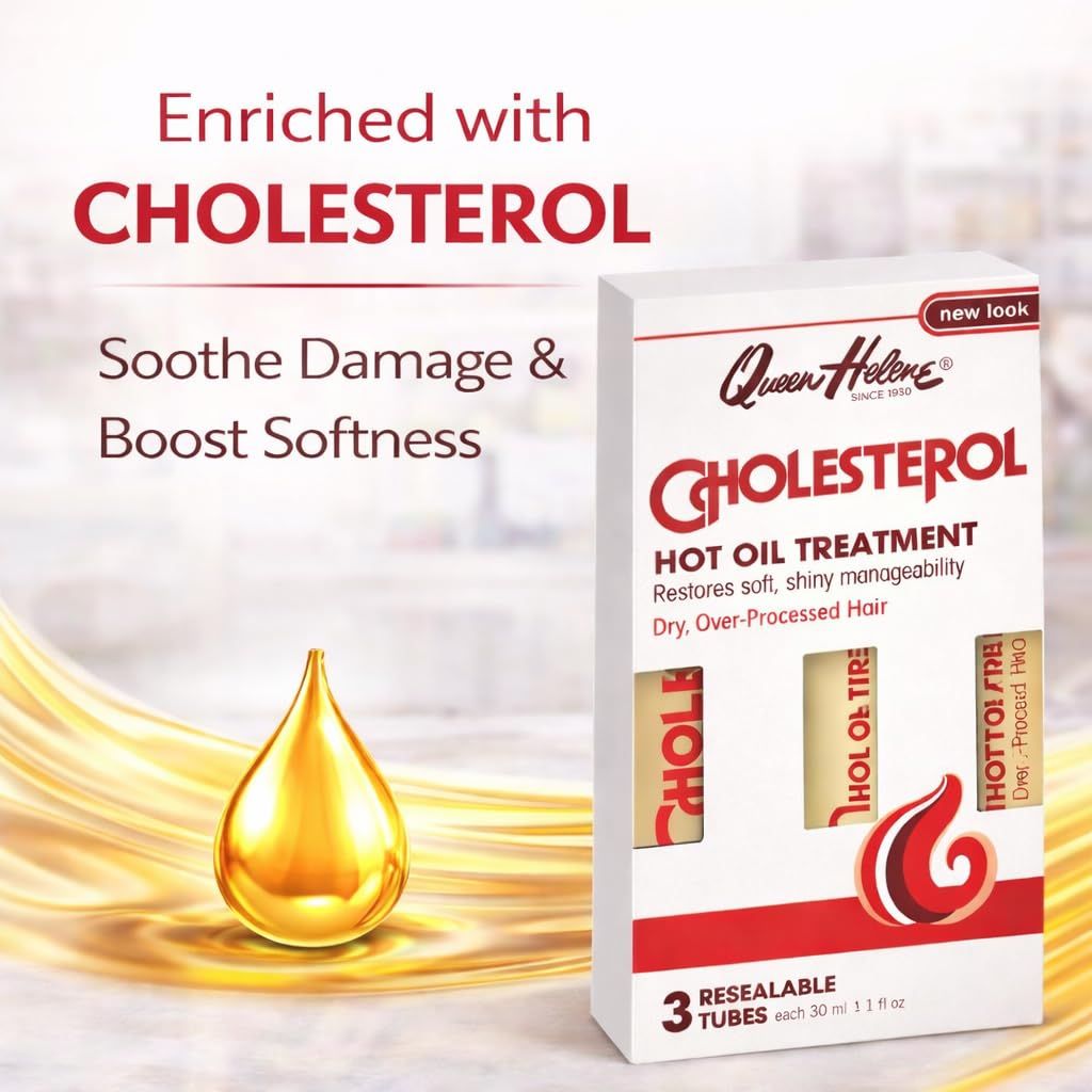 Queen Helene Cholesterol Hot Oil Treatment - 1 fl. oz. (3 Pack)