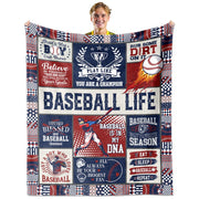 OAKZIUE Baseball Gifts for Boys, Baseball Blanket 60"X50", Softballs Gift for Boys 8-12, Baseballs Gifts Bulk for Team Boy Lover Player Fans for Christmas Birthday Thanksgiving