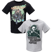 SZ 7-8, Marvel Avengers Loki Little Boys 2 Pack Short Sleeve Graphic T-Shirt Black/Gray