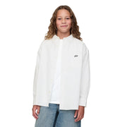 SZ S, GAP Boys Logo Oxford Button-Down Optic | White