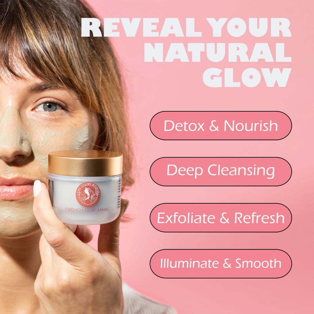 The Tough Woman Detox Green Clay Mask for Face