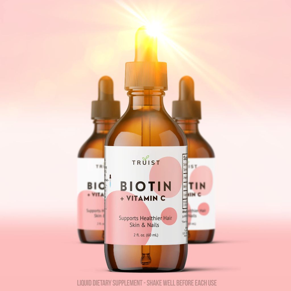 Pure Biotin Liquid Drops 10000mcg - 60 Day Supply / 2.0 Fl. (60ml)