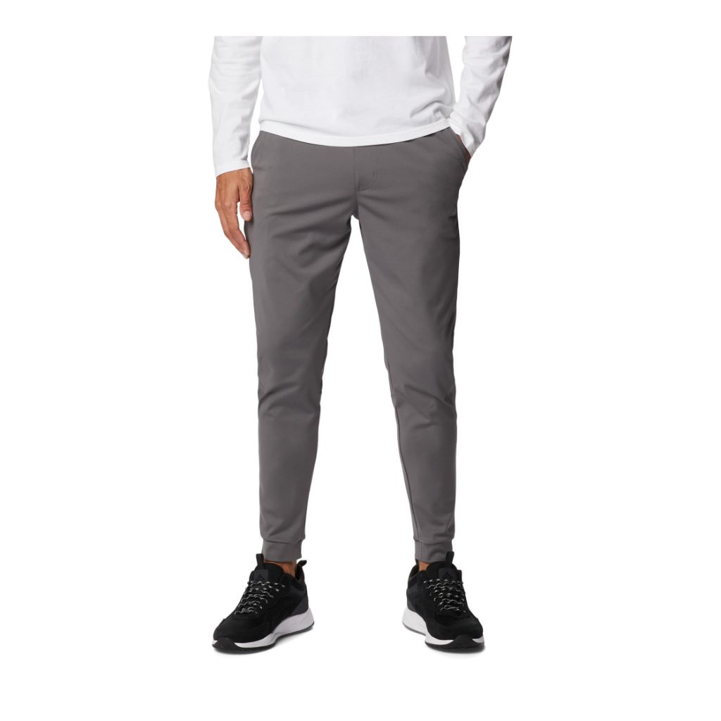 SZ L, Columbia Men's Black Mesa Knit Jogger, City Grey