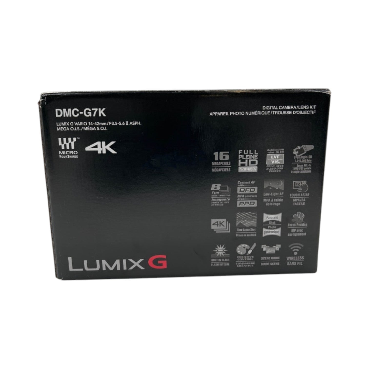 Panasonic LUMIX G7KS 4K Mirrorless Camera, 16 MP, 14-42 mm Lens Kit, DMC-G7KS (Silver)