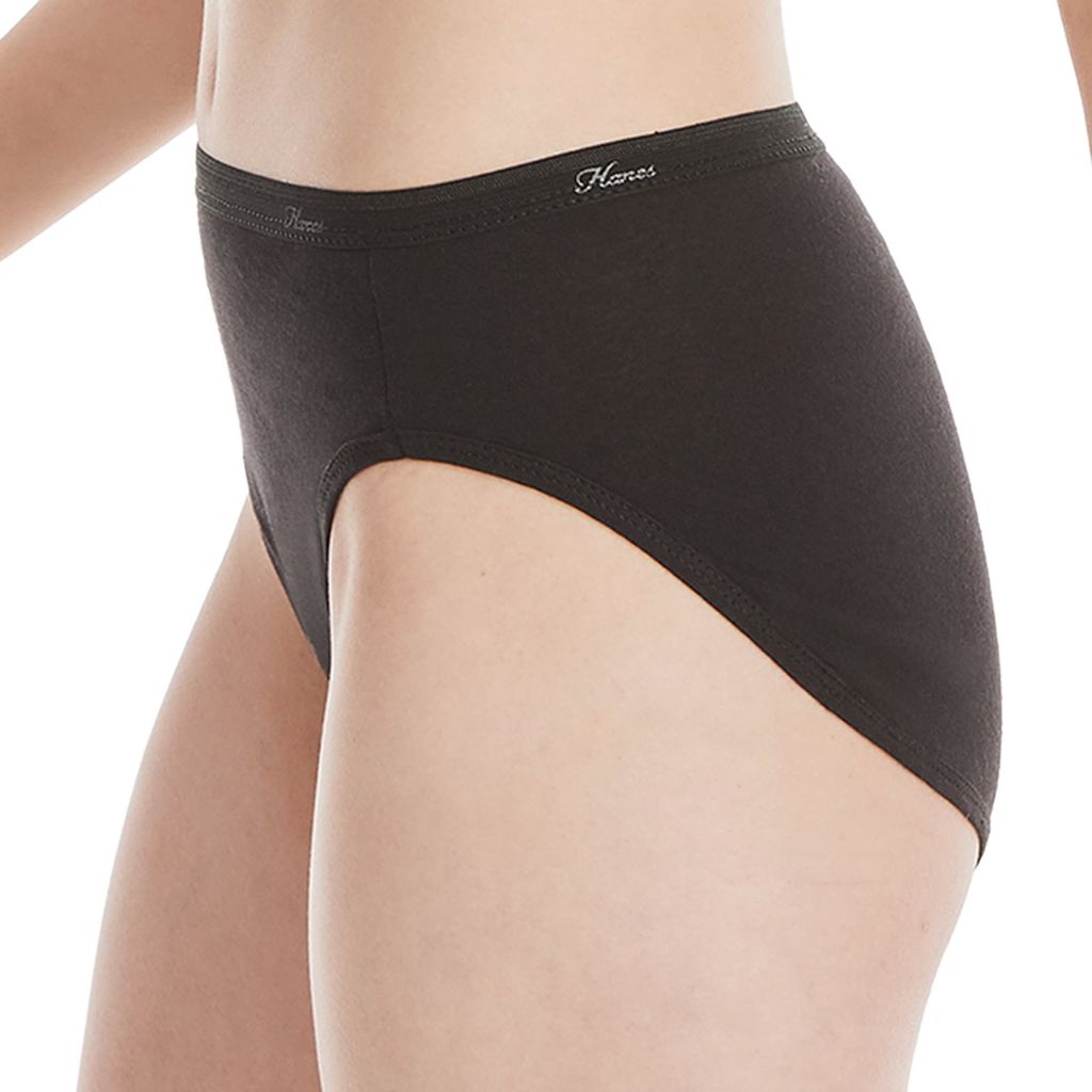 SZ 8, Hanes womens Cotton briefs underwear, 10 Pack - Hi Cut Assorted 1