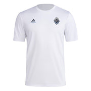 SZ S, Adidas Men's Vancouver Whitecaps Local Stoic Short Sleeve Pre-game T-shirt, White