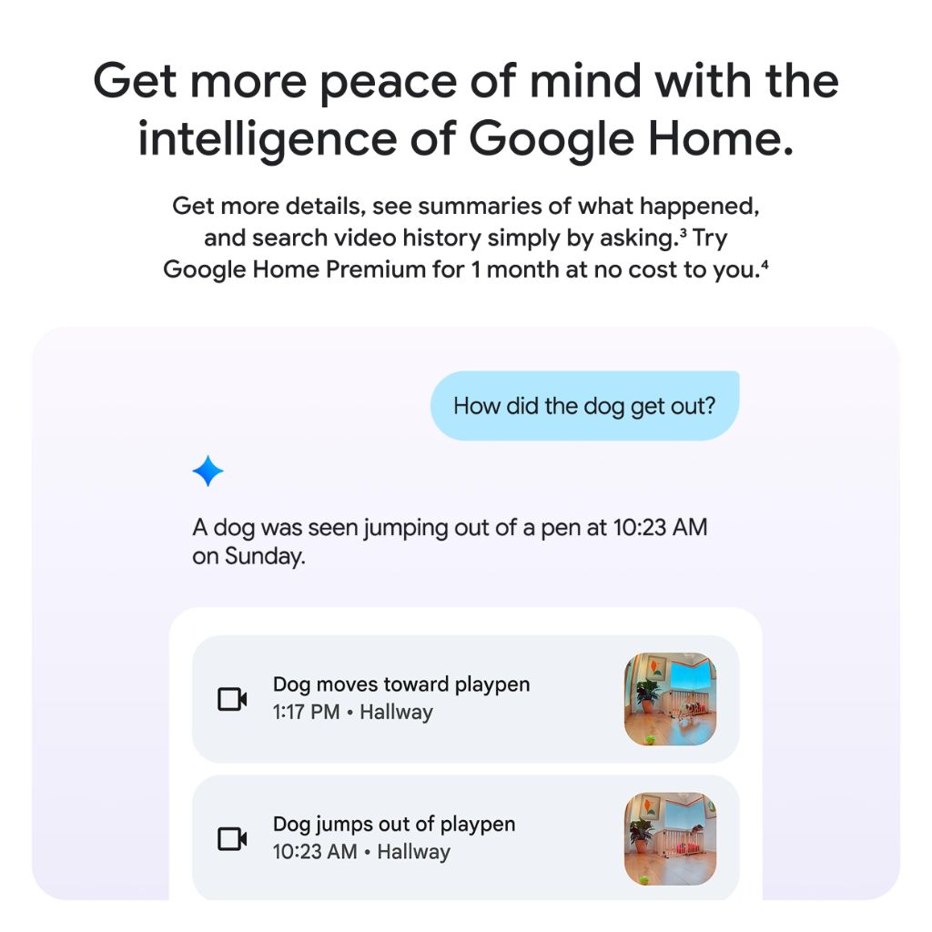 Google Nest Cam Indoor (Wired, 3rd Gen)  - Snow