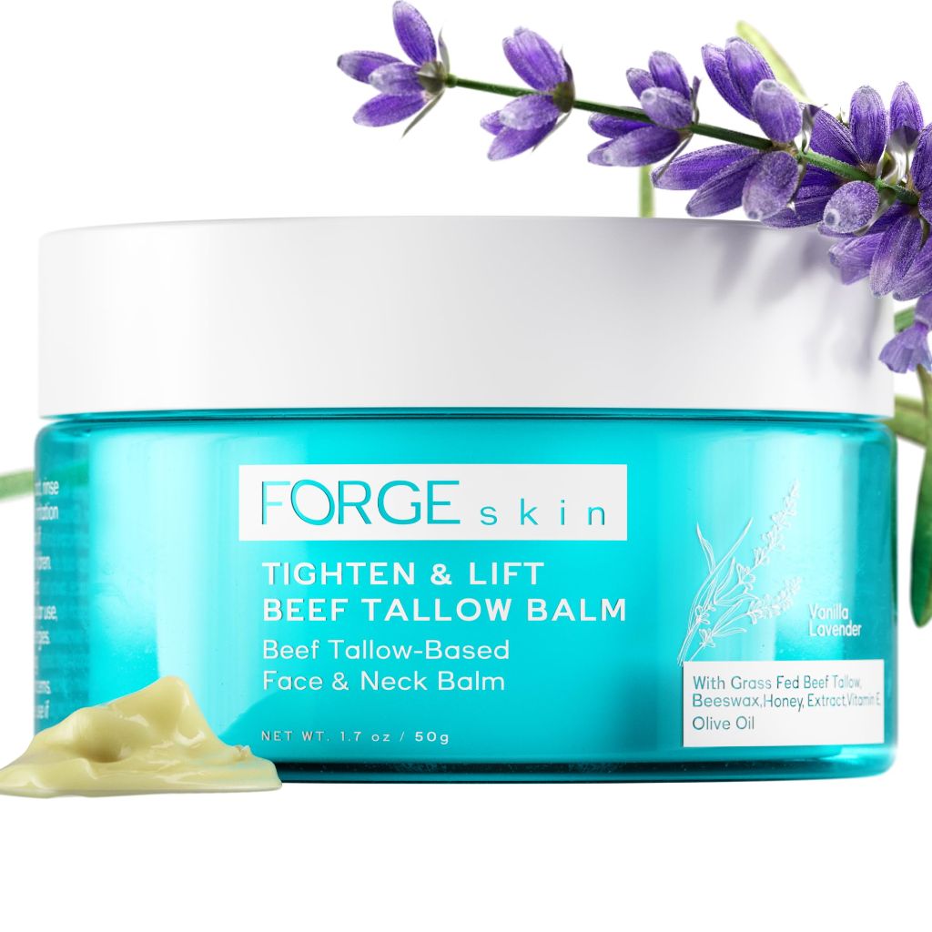 Forge Skin® Tighten & Lift Balm for Women [TALLOW-BASED] - Beef Tallow & Honey Extract Face Moisturizer -(1.7 OZ)