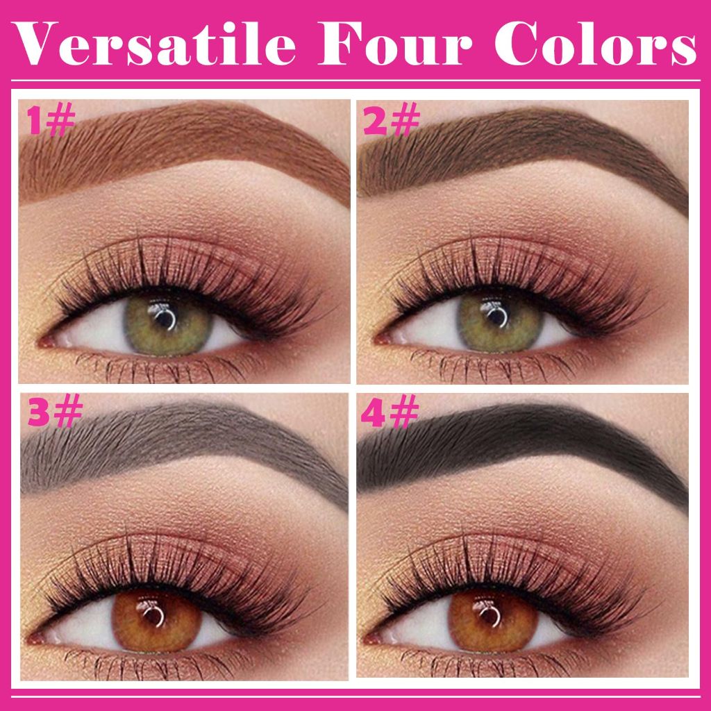 Yanqina  4 Micro-Fork Tip Precision Eyebrow Pencil Waterproof 24H #2 Dark Brown