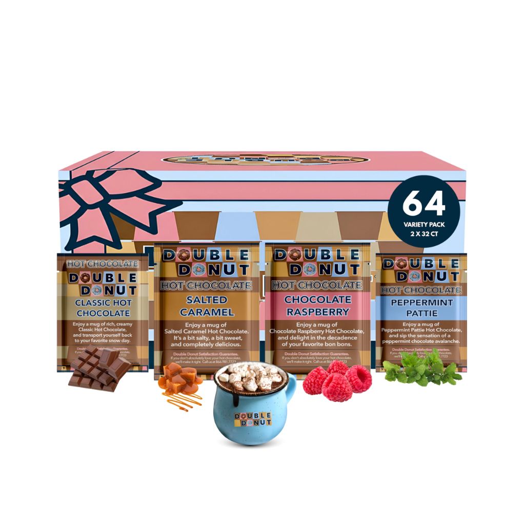Double Donut Hot Chocolate Variety Pack 64 Ct (2 X 32 CT)