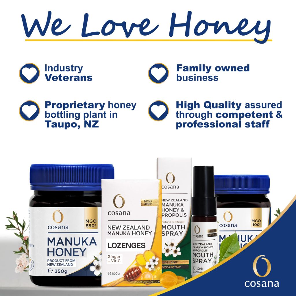 Cosana Manuka Honey UMF 13+ MGO 400+ - 8.8oz
