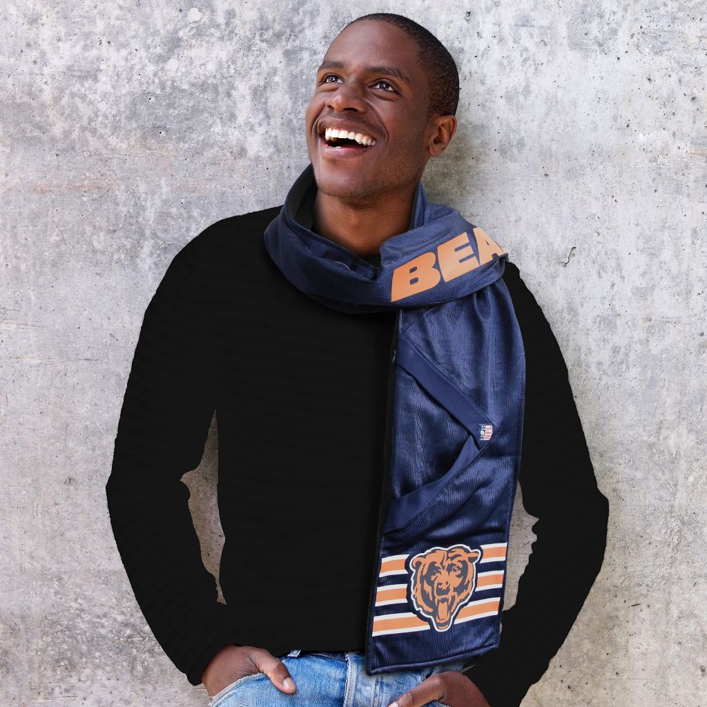 Littlearth NFL Chicago Bears Hero Jersey Scarf, Team Color, 60" Length x 7.5" Width