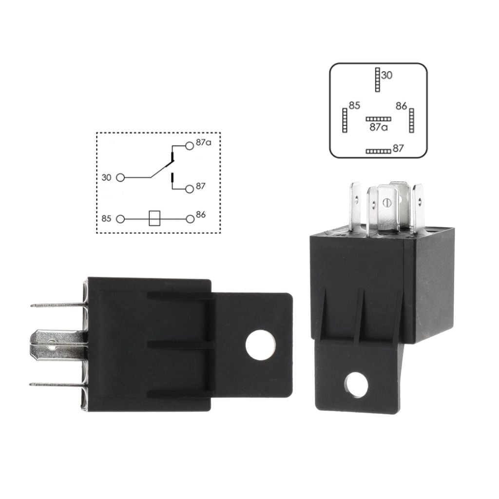 Electric Fan Wiring Kit with Waterproof Relay and Temperature Sensor Switch