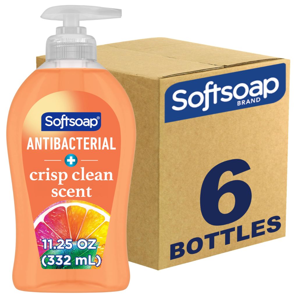 Softsoap Antibacterial Liquid Hand Soap - Crisp Clean, 11.25 fl. oz. (6 Pack)