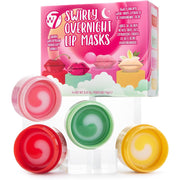 W7 Sweet Dreams Overnight Lip Mask Gift Set - Cherry, Watermelon, Bubblegum & Vanilla - Lip Treatments - Stocking Stuffer