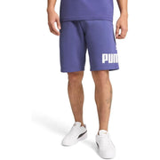 PUMA Men's Big Logo Fleece 10" Shorts, Blue Crystal - size 4XLT