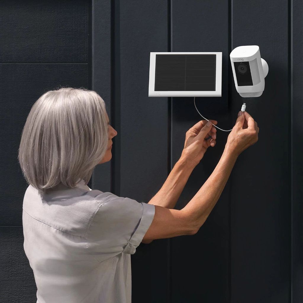 Ring - Solar Panel (2nd Generation), 4W for Outdoor Cam Plus, - White
