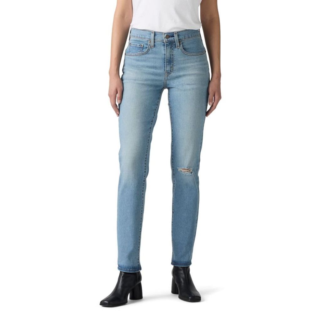 Levi's Women's 724 High Rise Straight Leg Stretch Jeans - Seriously Next Level, 32 Regular