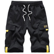 SZ 4-6, VtuAOL Women's Cargo Shorts Elastic Waist Comfy Cotton Loose Fit Shorts - Black