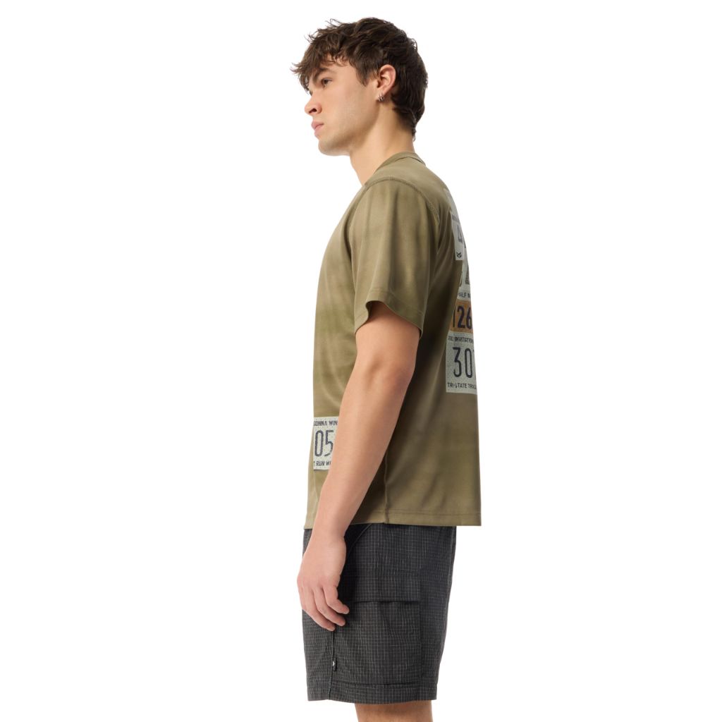 SZ 2XL, Cross-eyed Moose Men's Wilder Quick Dry Oversized Graphic Tee Shirt Standard