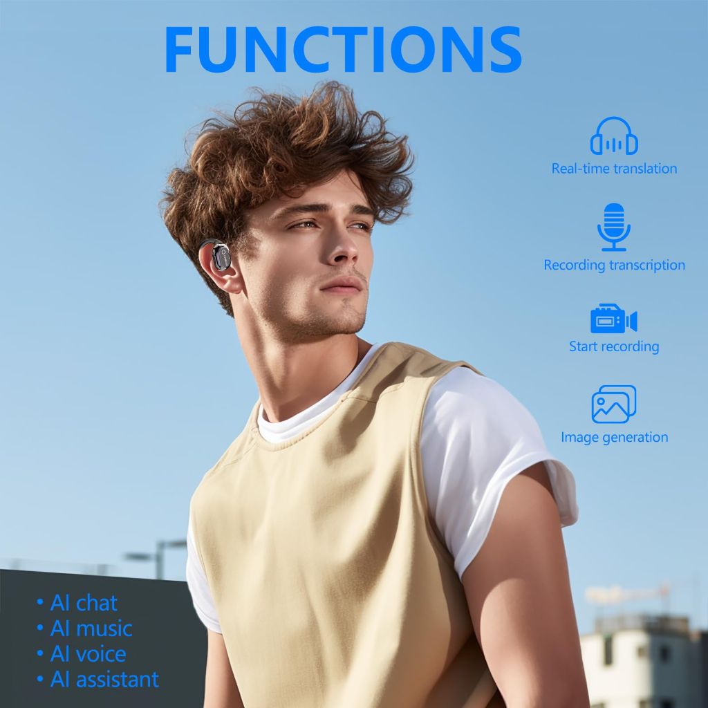 4 in 1 Language Translator Earbuds (Black)