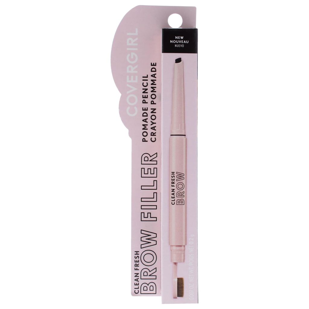 Covergirl Clean Fresh Brow Filler Pomade, 700 Black Brown, Eyebrow Pencil, 0.007oz