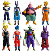 Anime Super Hero Action Figures Set, 7.8" Energy Style Character Models - 8pcs.