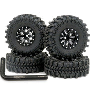 HOBBYSOUL 61mm Soft Sticky 1.0 tires & Adjustable Offset 1.0 beadlock wheels