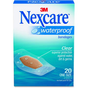3M Nexcare Clear Waterproof Bandages, 1-1/16"x2-1/4" (20ct.)