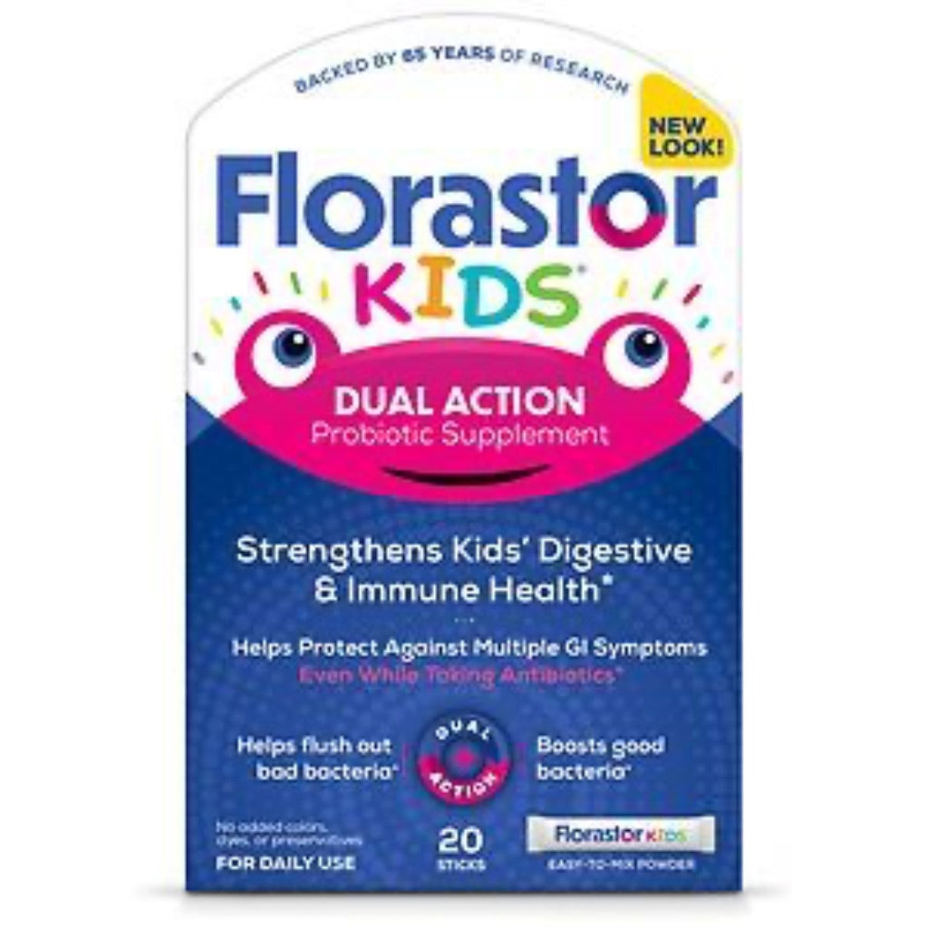 Florastor Kids' Digestive Probiotic Easy-To-Mix Powder - 20ct