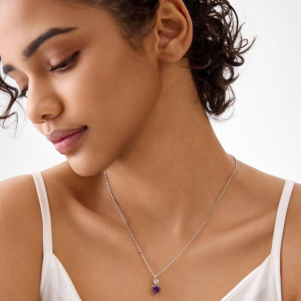 E Heart Necklace for Women | Engraved 'I Love You' Pendant