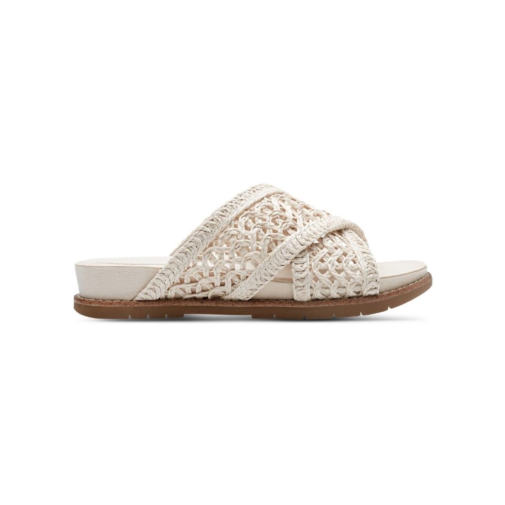 Rockport Women's Zora Casual Slide Sandals - Ivory, Size 8.5