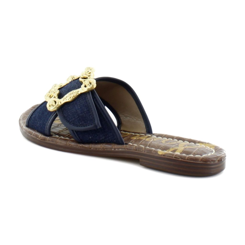 Sam Edelman Gracyn Flat Sandal Hudson Navy 6.5 Medium