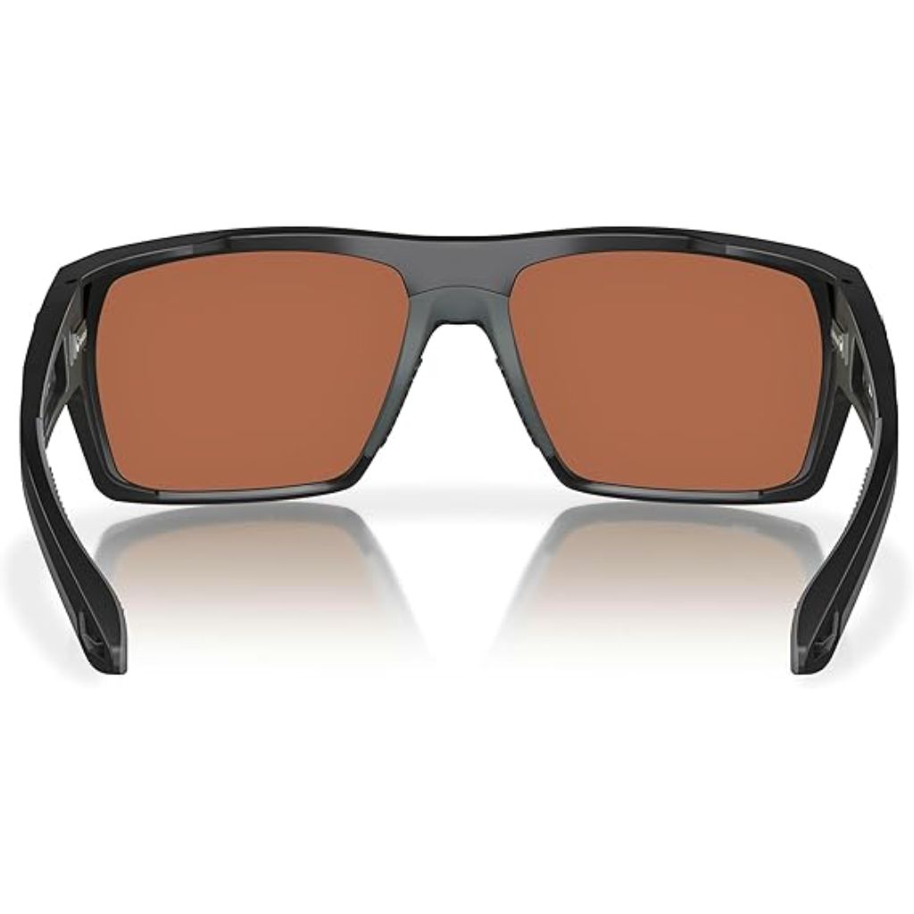 Fin-Nor Browns Bay Sunglasses - Matte Black Frame/Green Mirror Copper PC Lens