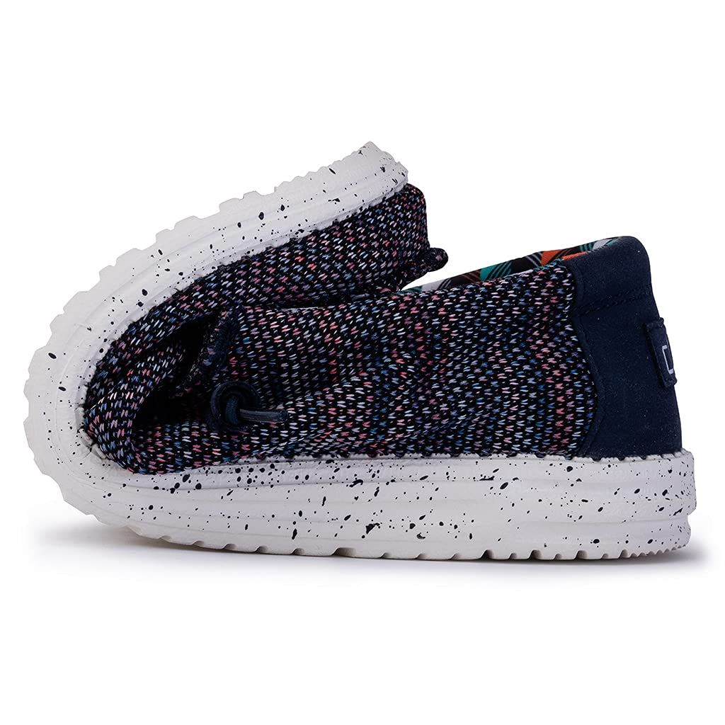SZ 11 HEYDUDE Men's Wally Sox Lace Up Loafers Blue / Orange